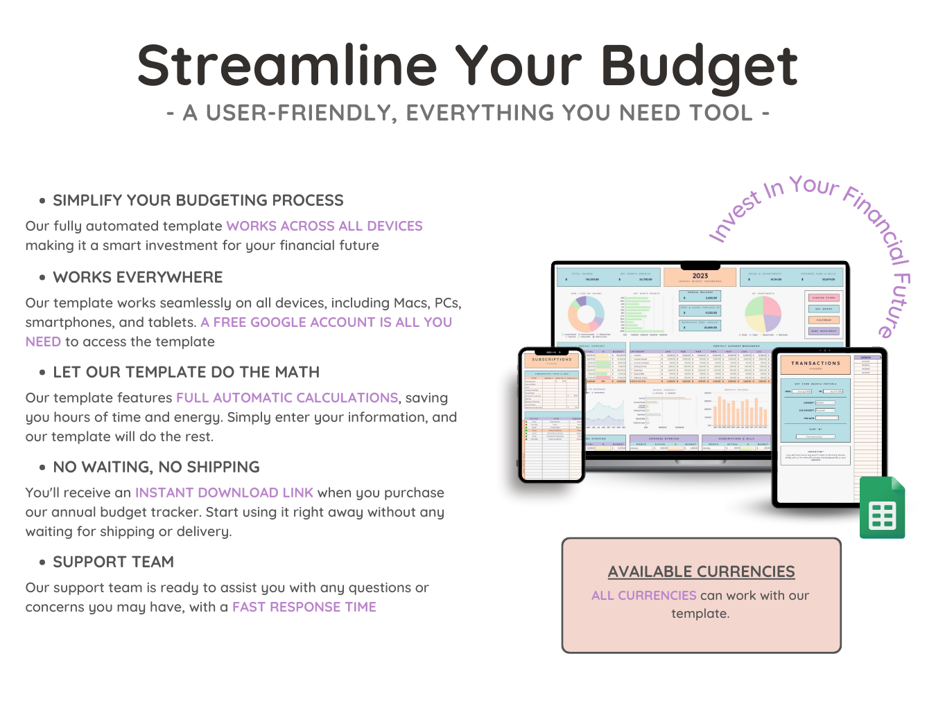 Annual & Monthly Budget