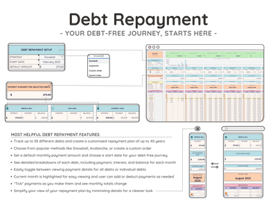 Debt Payoff Tracker Spreadsheet – Snowball & Avalanche Planner