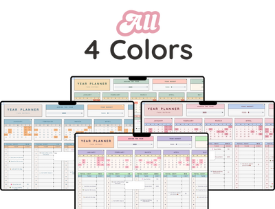Annual Task Planner Spreadsheet – Yearly Goal & Project Tracker