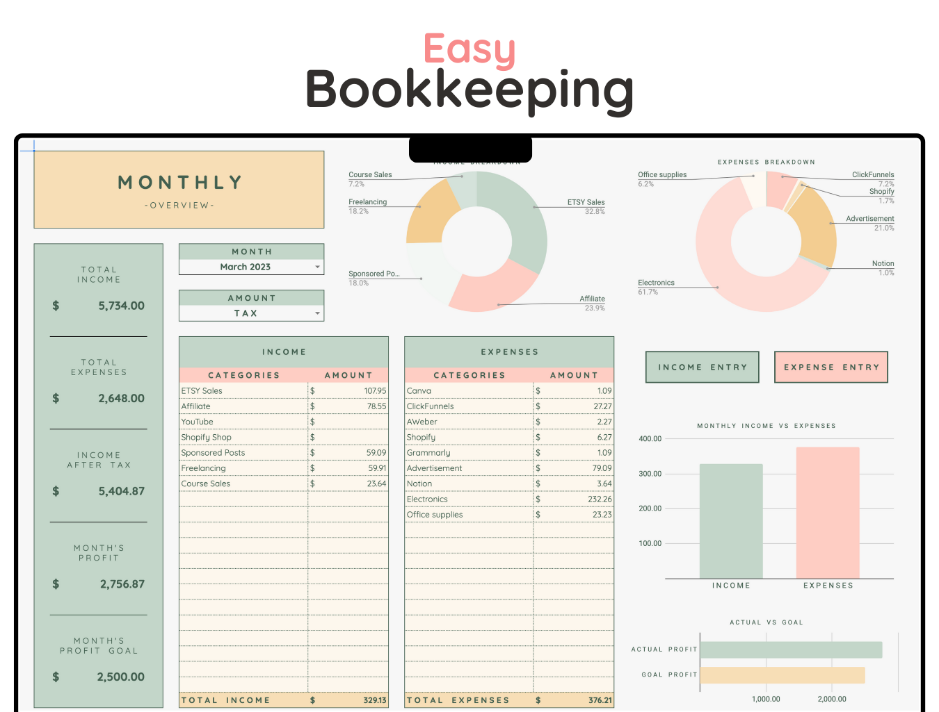 Easy Bookkeeping