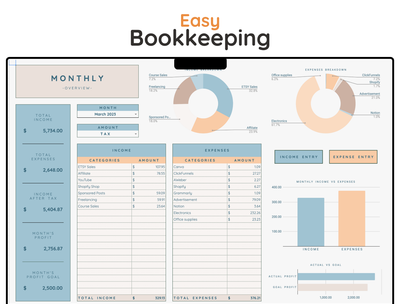 Easy Bookkeeping