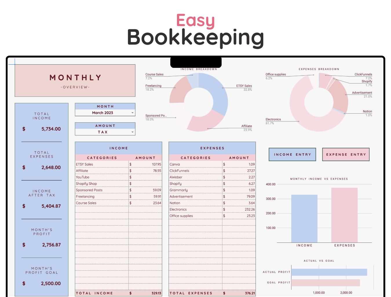 Easy Bookkeeping