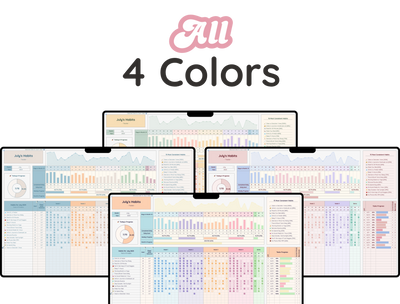 Habit Tracker Spreadsheet – Daily & Monthly Goal Planner