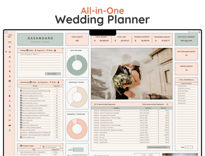 Wedding Planner Spreadsheet – Budget, Guest List & Checklist Template