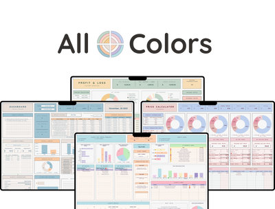 Product Business Starter Bundle – Inventory, Pricing & Bookkeeping Spreadsheets