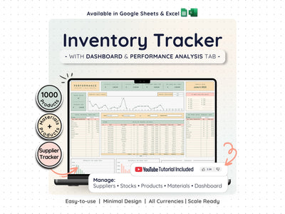 Inventory Tracker Spreadsheet – Small Business Stock Management
