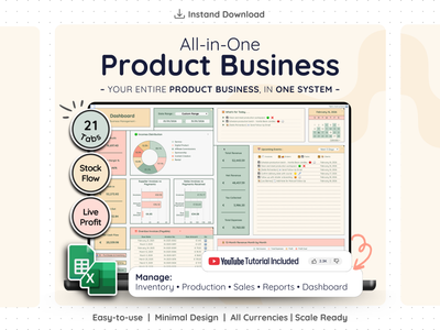 All-in-One Product Business Spreadsheet – Inventory, Sales & Profit