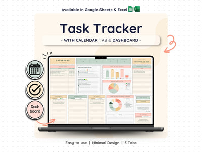 Task Tracker Spreadsheet – To-Do List & Project Planner