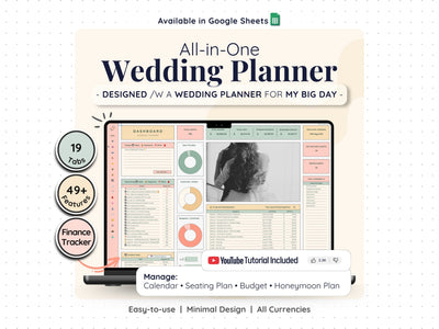 Wedding Planner Spreadsheet – Budget, Guest List & Checklist Template