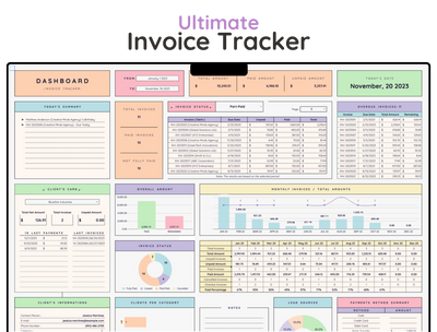 Invoice Tracker Spreadsheet – Small Business Payment Log