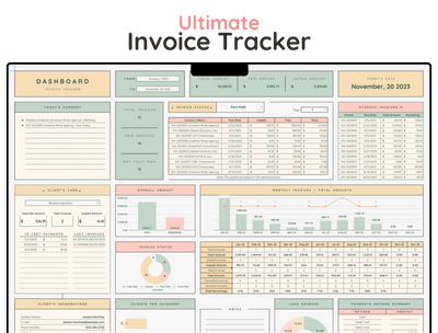 Invoice Tracker Spreadsheet – Small Business Payment Log