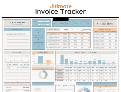 Invoice Tracker Spreadsheet – Small Business Payment Log