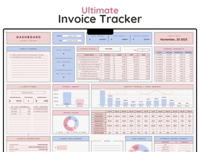 Invoice Tracker Spreadsheet – Small Business Payment Log