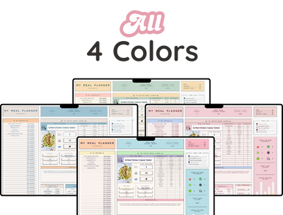 Weekly Meal Planner Spreadsheet – Menu & Grocery List Template