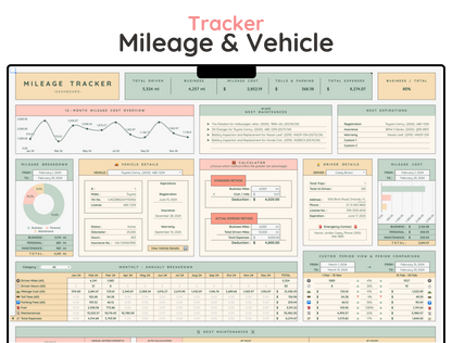 Vehicle & Mileage Tracker