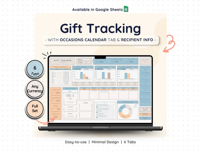 Gift Tracker Spreadsheet – Christmas & Holiday Gift Planner