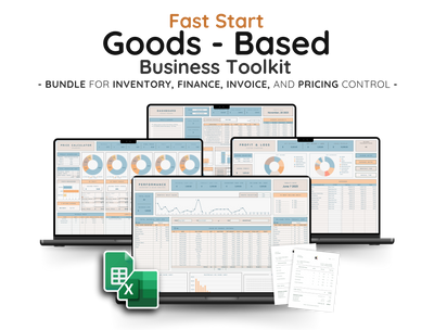 Product Business Starter Bundle – Inventory, Pricing & Bookkeeping Spreadsheets
