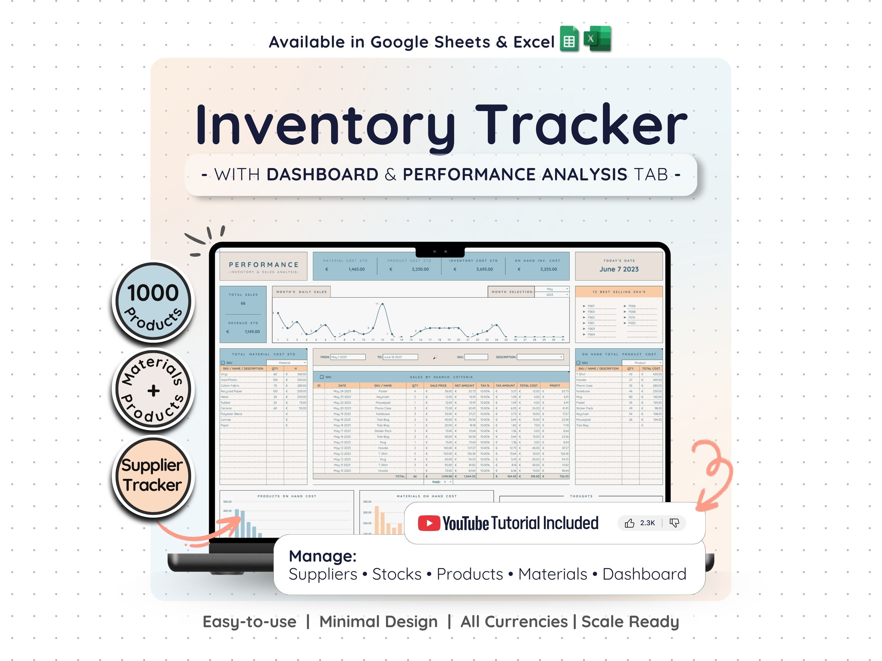 Inventory Tracker Spreadsheet – Small Business Stock Management