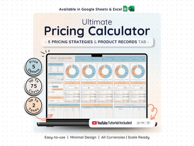 Pricing & Profit Calculator – Product Cost & Margin Spreadsheet