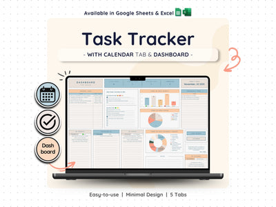 Task Tracker Spreadsheet – To-Do List & Project Planner