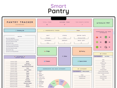 Pantry Inventory Tracker Spreadsheet – Kitchen & Food Stock List