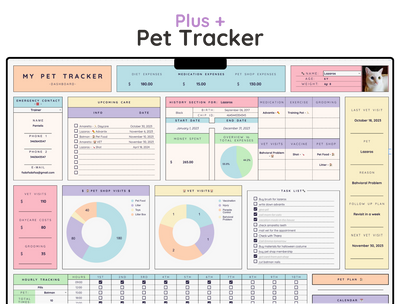 Pet Care Tracker Spreadsheet – Health, Vet & Feeding Log