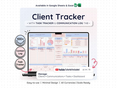Client Tracker Spreadsheet – Simple CRM for Small Business