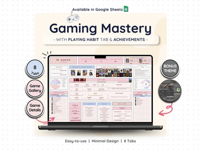 Video Game Backlog Tracker Spreadsheet – Gaming Collection Log