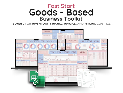 Product Business Starter Bundle – Inventory, Pricing & Bookkeeping Spreadsheets