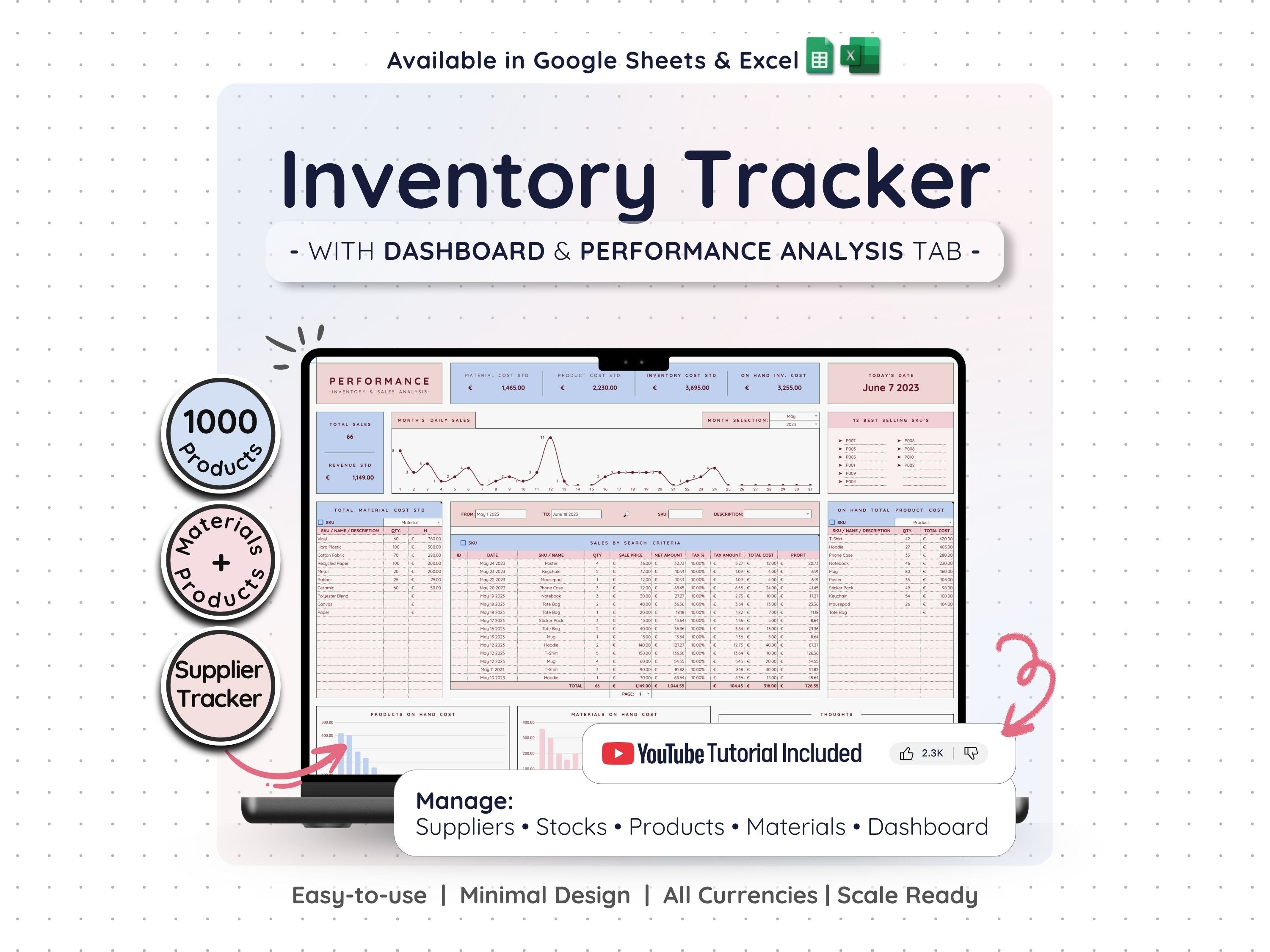 Inventory Tracker Spreadsheet – Small Business Stock Management