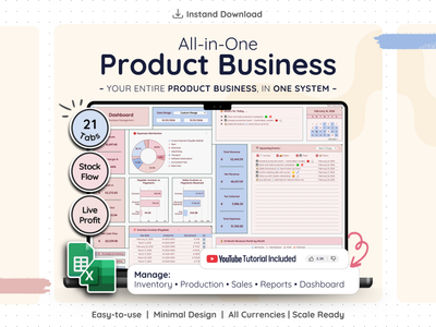 All-in-One Product Business Spreadsheet – Inventory, Sales & Profit