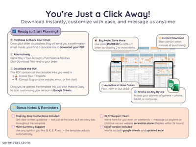 Annual Task Planner Spreadsheet – Yearly Goal & Project Tracker