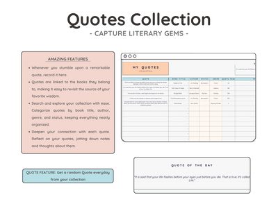 Reading Tracker Spreadsheet – Book Log & Reading Challenge Planner