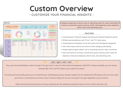 Canadian Small Business Bookkeeping Spreadsheet – GST/HST Tracker