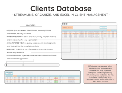 Client Tracker Spreadsheet – Simple CRM for Small Business
