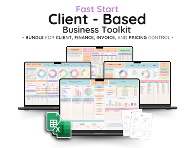 Service Business Starter Bundle – CRM, Invoicing & Bookkeeping Spreadsheets