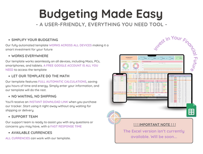 Annual Budget Spreadsheet – Yearly Money & Expense Planner