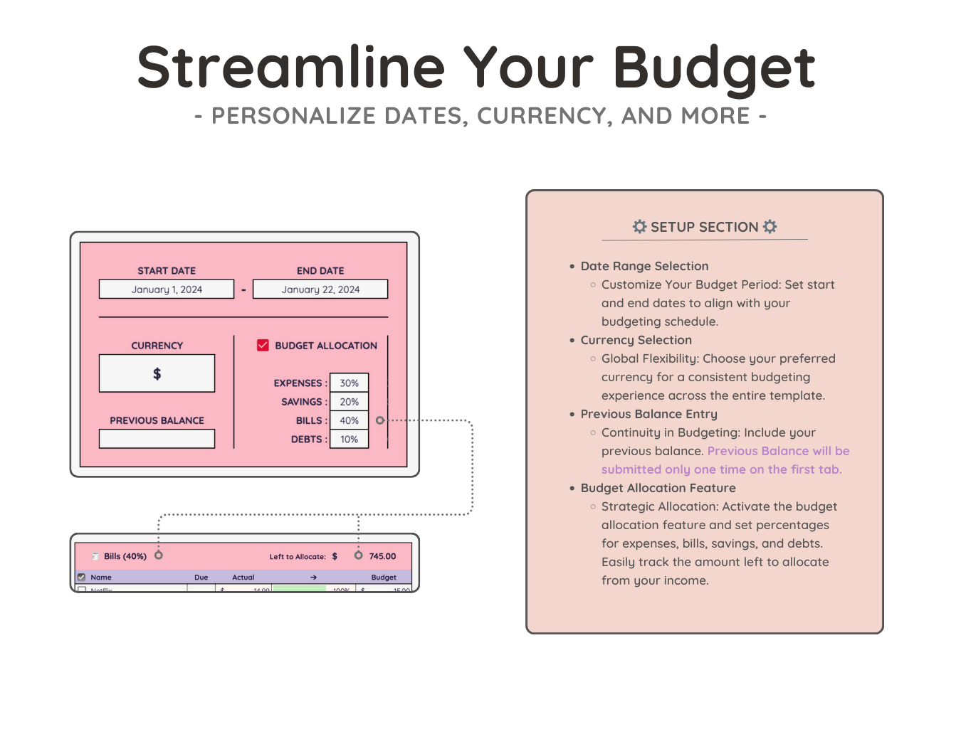 Easy Annual Budget