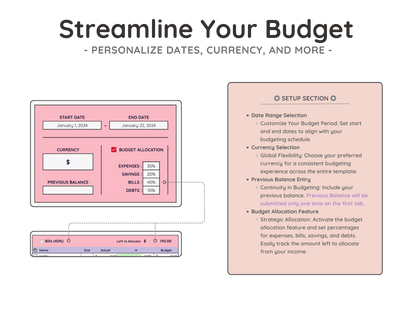 Easy Annual Budget