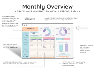 Small Business Bookkeeping Spreadsheet – Income & Expense Tracker