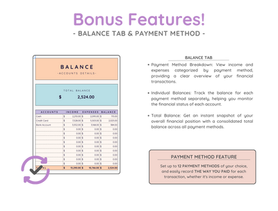 Small Business Bookkeeping Spreadsheet – Income & Expense Tracker