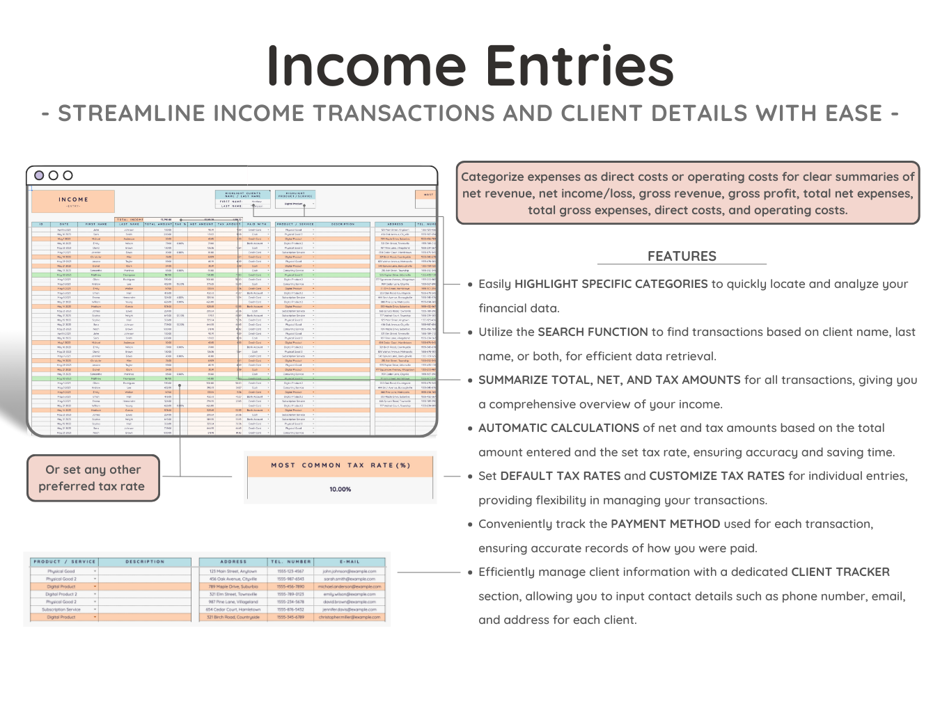 Enhanced Bookkeeping