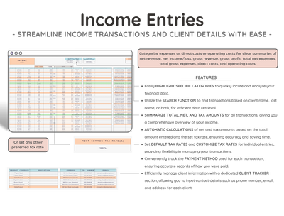 Advanced Bookkeeping Spreadsheet – Business Accounting Template