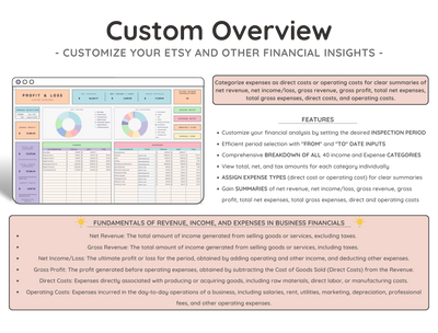 Etsy Seller Spreadsheet – Shop Bookkeeping & Pricing