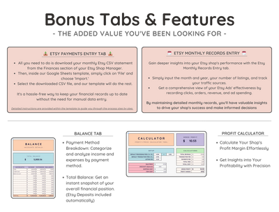 Etsy Seller Spreadsheet – Shop Bookkeeping & Pricing