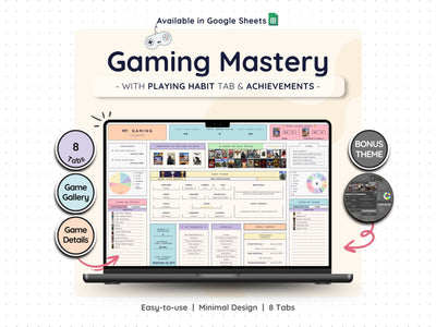 Video Game Backlog Tracker Spreadsheet – Gaming Collection Log