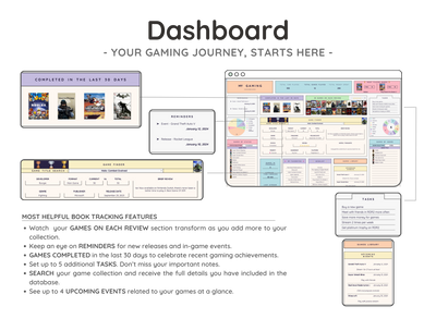 Video Game Backlog Tracker Spreadsheet – Gaming Collection Log