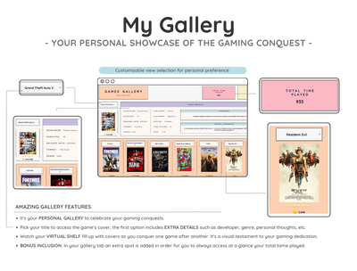 Video Game Backlog Tracker Spreadsheet – Gaming Collection Log