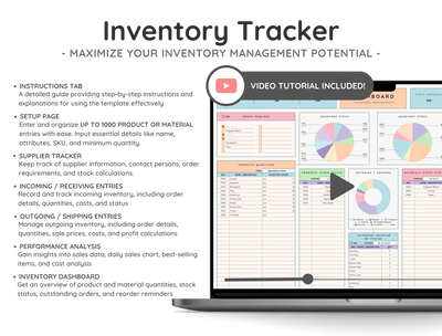 Inventory Tracker Spreadsheet – Small Business Stock Management