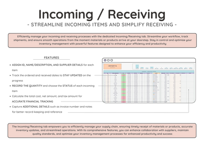 Inventory Tracker Spreadsheet – Small Business Stock Management